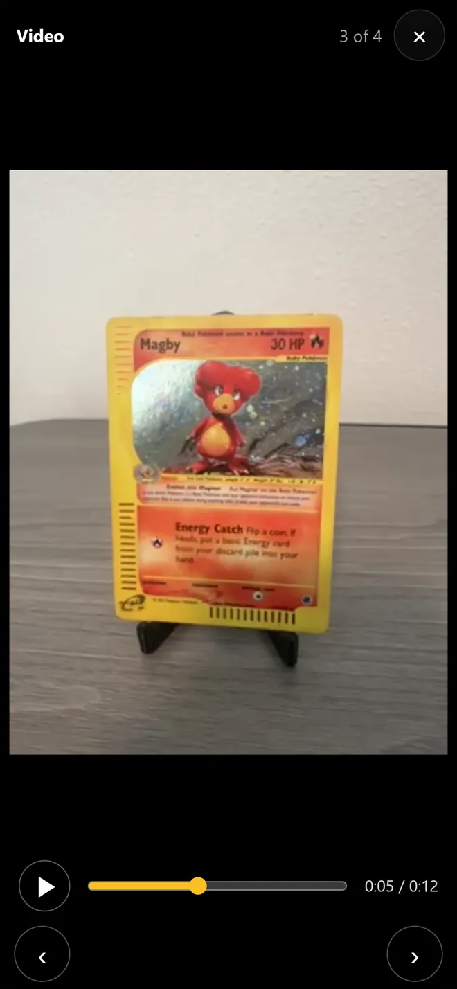 A video of Magby paused at 0:05 of 0:12, scrub bar below