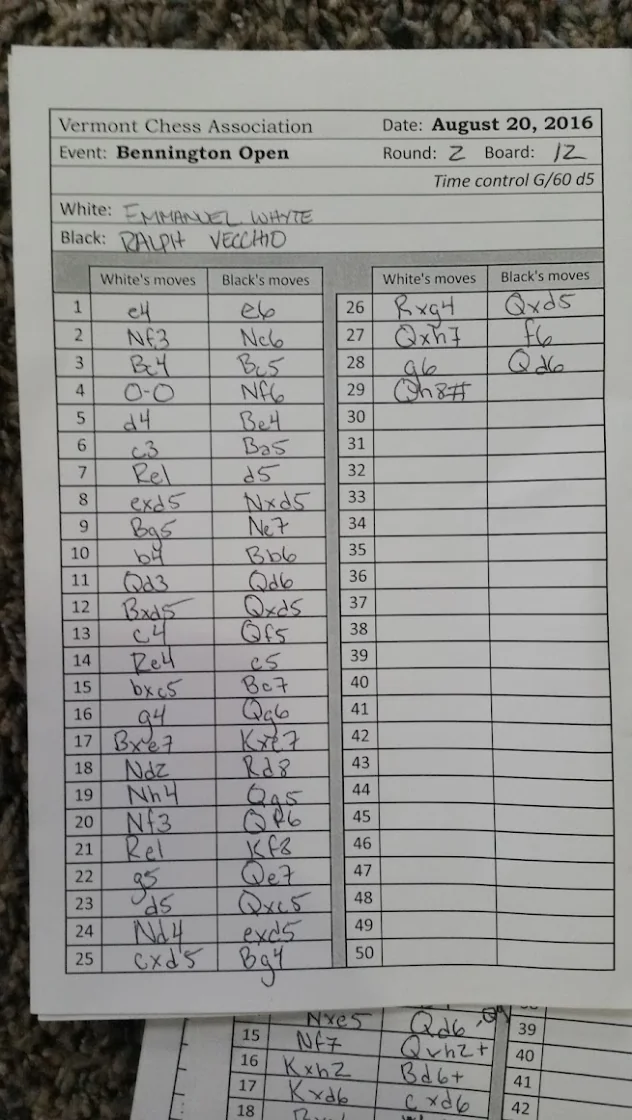 Round 2 vs. Ralph Vecchio (win)