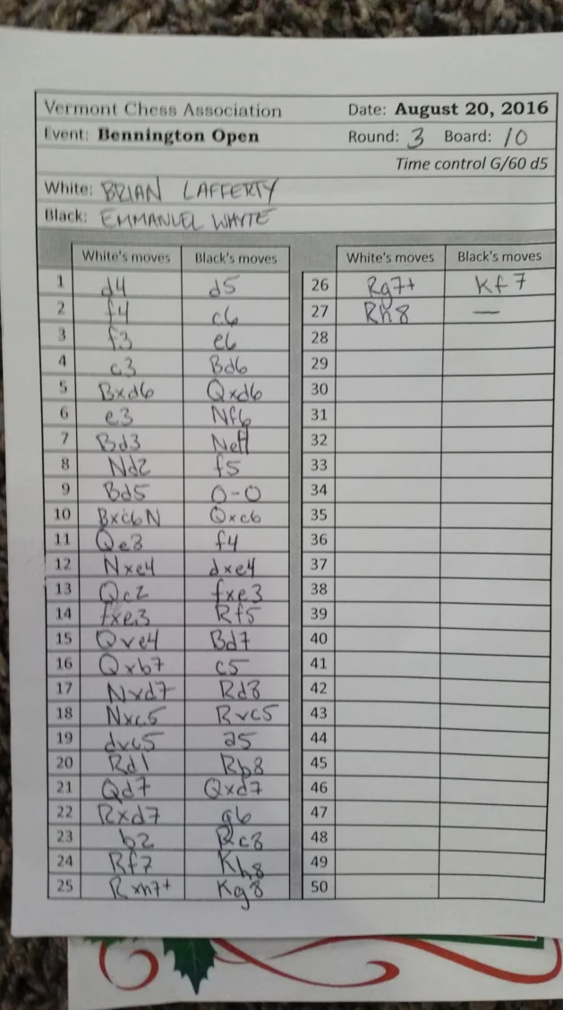 Round 3 vs. Brian Lafferty