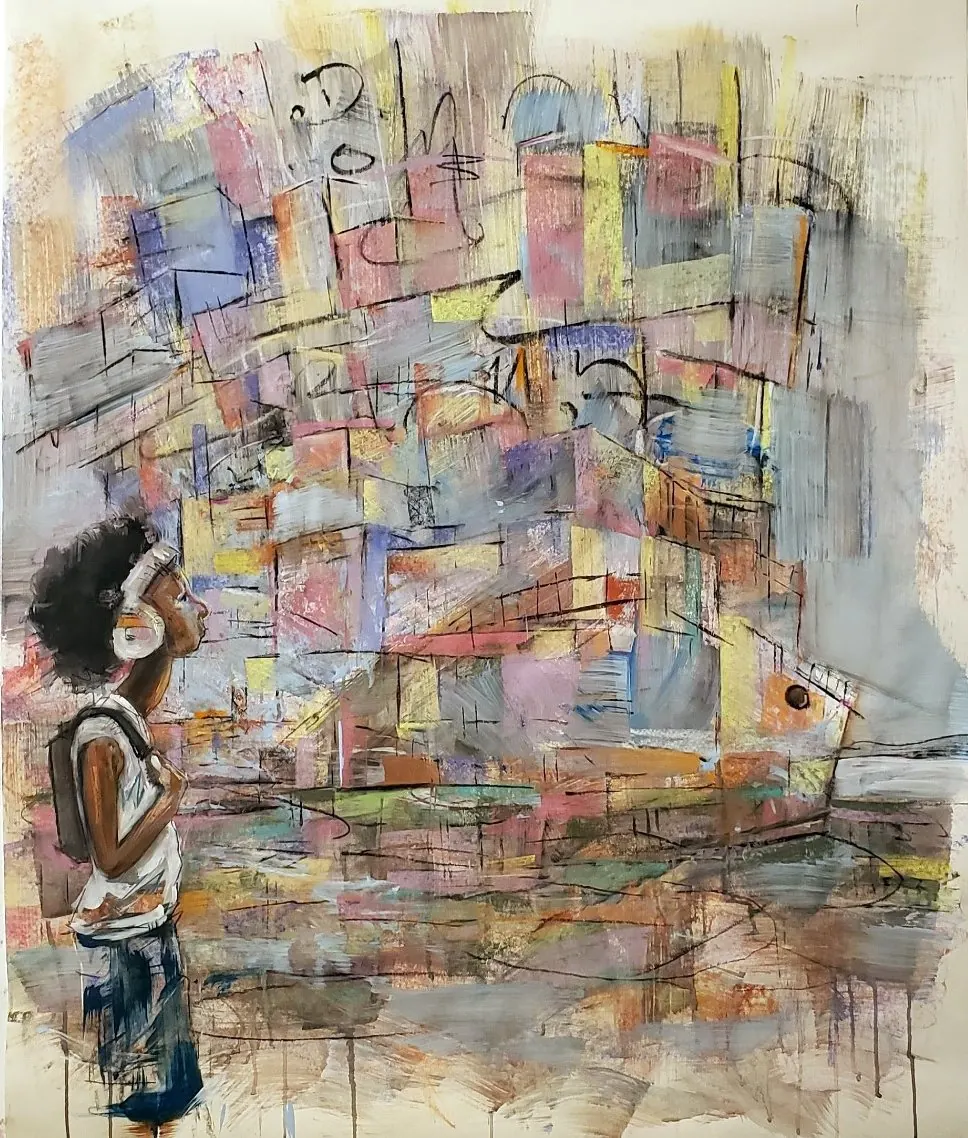 Kid looking up